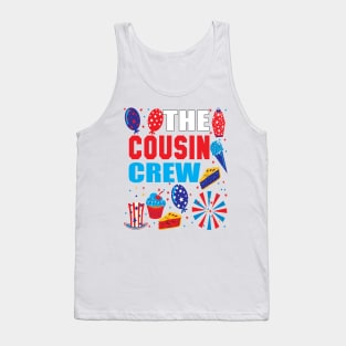 The cousin crew 4th of july family reunion gift. Tank Top